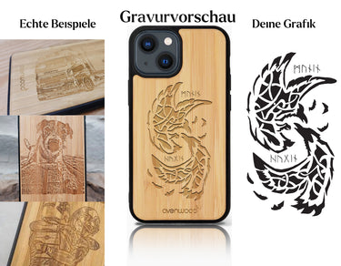 INDIVIDUELL iPhone 14 Bambus-Kunststoff
